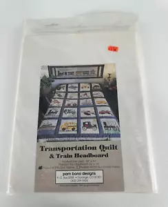 Pam Bono Design Vintage Transportation Quilt Pattern #1138 UNCUT Size: 66"x84" - Picture 1 of 2
