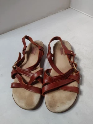 GH Bass Sunjuns Sandals 7W Margie Sandals Slingback Leather Comfort B13 - Image 1 of 4