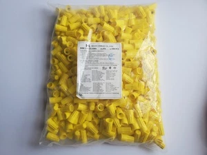 Yellow Wire Nuts Lot 500 Piece UL Listed Twist-On for Gauge 8AWG -22 AWG Wire P4 - Picture 1 of 11