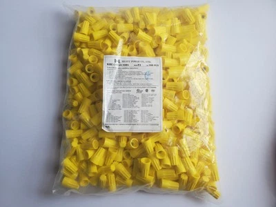 MULTICOMP PRO Yellow Wire Nuts Lot 500 Piece UL Listed Twist-On for Gauge 8AWG -22 AWG Wire P4