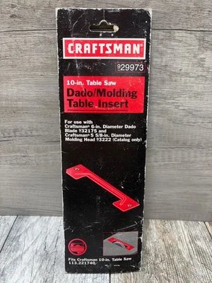 Craftsman 10" Inch Table Saw Dado Molding Head Insert 9-29973 - Image 1 of 4