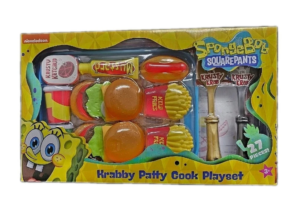 Nickelodeon SpongeBob Squarepants Krabby Patty Cook Playset - 27 Pieces