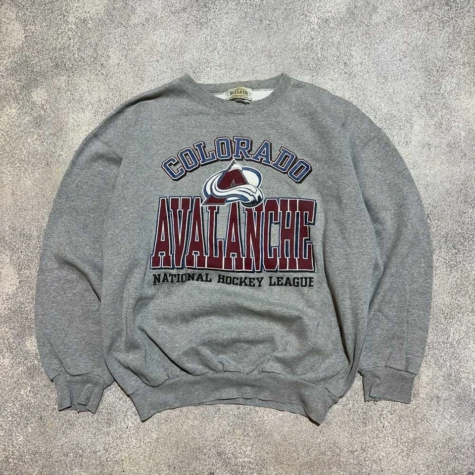 Vintage Colorado Avalanche Hockey NHL sport grey Crewneck Sweatshirt VK06745 - Image 1 of 1
