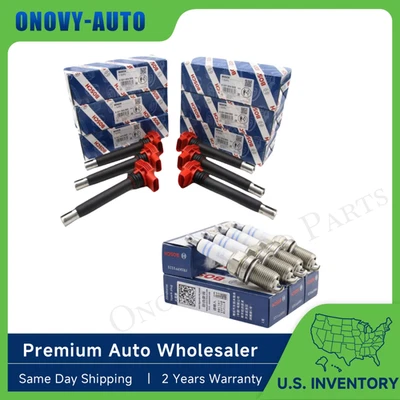 6X IGNITION COIL & 6X IRIDIUM SPARK PLUG FOR VW TOUAREG AUDI A4 A5 A6 Q5 Q7 - Image 1 of 4