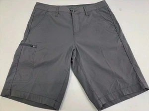 Eddie Bauer Men's Outdoor Grey Shorts Pockets/Zip Pockets Nylon/SP 32/10" #7390 - Picture 1 of 9