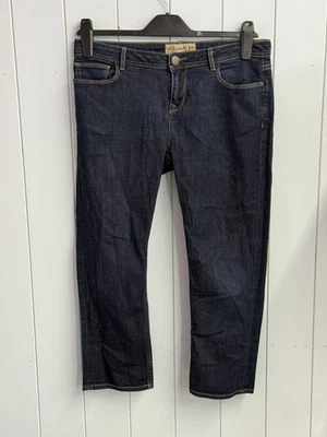 Fat Face Jeans Size 12 Ladies Cropped Skinny Blue Cotton Stretch L23” - Image 1 of 4