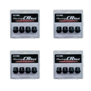 16pcs ENKEI Genuine Racing CR Nut Set 17HEX 48mm 12x1.5 Black - Picture 1 of 6
