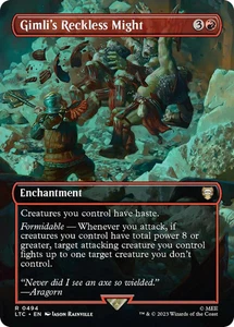 Magic The Gathering Gimli's Reckless Might (Borderless) [The Lord of the Rings: Tales o - Imagen 1 de 1