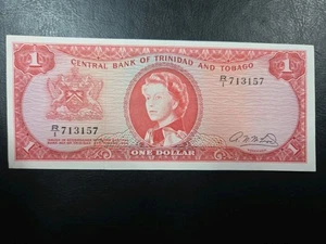 Trinidad and Tobago 1 Dollar ND (1964) P-26 Queen Elizabeth II First Issue  - Picture 1 of 11