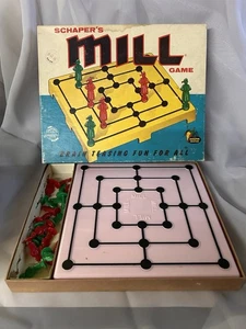 Vintage "Schaper’s Mill Game" Brettspiel komplett in Box mit rosa Brett B - Bild 1 von 13