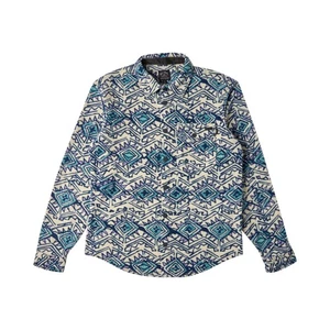 Billabong Kids Furnace Long Sleeve Flannel Shirt Collared - Slate Blue - 16 Yrs - Picture 1 of 1
