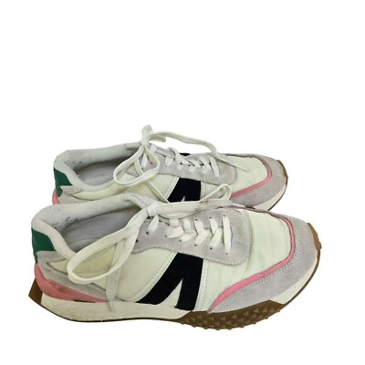Lacoste L-Spin Deluxe Womens Sneakers Pink/Green/Black Suede TextileSize 7.5 - Image 1 of 4