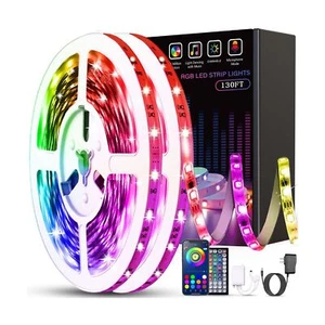 130ft Led Lights for Bedroom, Music Sync Color Changing LED Strip Lights with... - Picture 1 of 7
