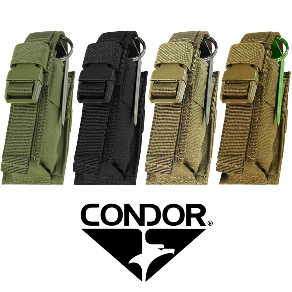 Condor 191062 Tactical MOLLE Modular Closed Top Single Flashbang Utility Pouch