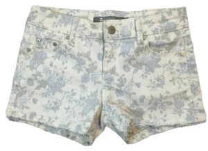 Tractr Girl's Size 8 Frayed Hem Denim 5 Pocket Stretch Shorts - Picture 1 of 10