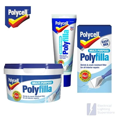Polycell Multi Purpose Filler | Ready Mixed or Powder | Polyfilla One Hour Caulk - Image 1 of 2