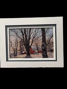 Maple Syrup Time by Thelma Winters # 366/500. Double Matted Numbered & Sign - Picture 1 of 3