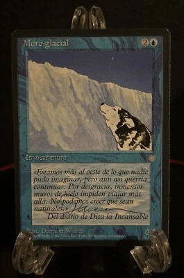 Glacial Wall MTG Ice Age Spanish Signed Artist Proof Dameon Willich AP - Image 1 of 2