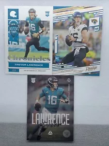 Trevor Lawrence 3 Card Rookie Lot: 2021 Luminance, Prestige, Chronicles Jaguars - Bild 1 von 7