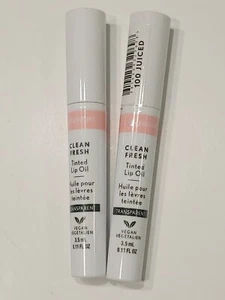 Lot of 2 CoverGirl Clean Fresh Tinted Lip Oil Shade 100 Juiced - Picture 1 of 1