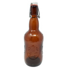 Vintage Grolsch Lager Brown Glass Beer Bottle Porcelain Swing Cap Top