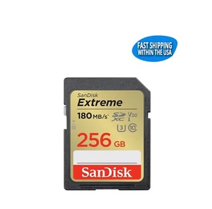 256GB Sandisk Extreme SD Memory cards for Camera / Trail Camera / Computers - Picture 1 of 6