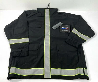 NEW BLAUER 9860 B.DRY PARKA SHELL WITH REFLECTIVE TRIM - BLACK - SMALL SHORT - Image 1 of 4