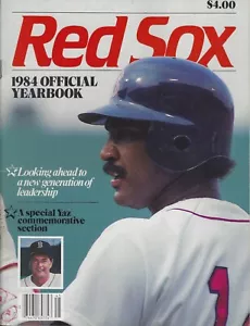 Anuario 1984 de los Medias Rojas de Boston - Yaz Rice Eckersley Boggs Salón de la fama Clemens Pre-Novato - Imagen 1 de 6