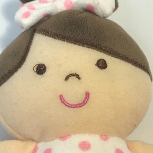Okie Dokie 11" rosa ballerina a pois bambino sonaglio peluche bambola morbida giocattolo amorevole - Foto 1 di 16