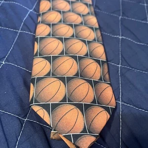 Ralph Marlin men’s necktie son of just balls basketball 57 X 3.75” Hoops Tie - Picture 1 of 6