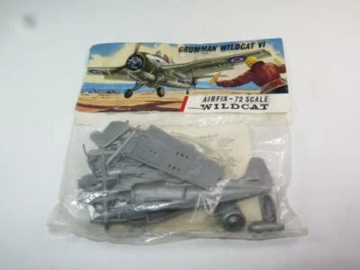 Airfix 1/72 Modellino Aereo Kit Grumman Wildcat Non Assemblate Insaccato Rosso - Immagine 1 di 2