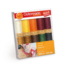 Gutermann Cotton 50 Thread Assortment Spring 10 Spools Each 110yd 734016-2