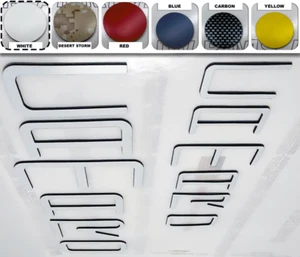 WHITE FRONT+REAR LETTERS INSERTS FOR CAMARO 1992-2002 NOT DECALS - Picture 1 of 1