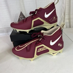 Nike Alpha Menace Pro 3 Florida State FSU Football Cleats Size 13 Wide Rare! - Picture 1 of 10
