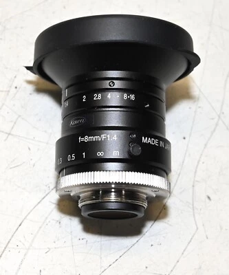 Lente KOWA LM8HC (para CCD 1”) 8 mm/F1,4 montaje manual en C. HR975NCN3H52 Hecho en Japón Foto 1 de 3