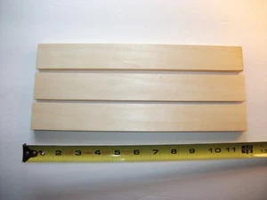 Lot of (3) Pcs. 1/2" x 1-1/2" x 12" Basswood / Poplar S4S Kiln Dried - Picture 1 of 6