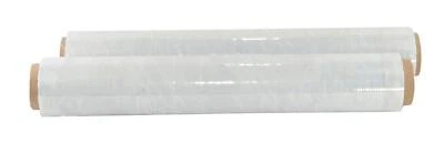 SK-VERPACKUNGEN 2 Rollen Stretchfolie Palettenfolie Packfolie Verpackungsfolie Folie 23my 1,5Kg