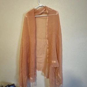 Neiman Marcus Scarf & 100% Silk Natural Pattern Wrap - Picture 1 of 5