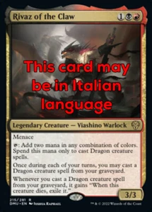 MTG RIVAZ OF THE CLAW EXC - RIVAZ DELL'ARTIGLIO 215 - DMU - MAGIC - Picture 1 of 1