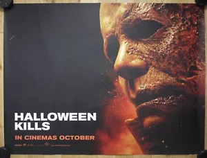 Halloween Kills: ORIGINAL UK QUAD DOUBLE-SIDED CINEMA POSTER 2021 - Foto 1 di 8