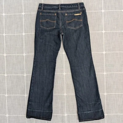 Michael Kors 牛仔裤女式 8 (32x32) 蓝色深水洗牛仔低腰风格靴型 — 第 1/4 张图片