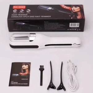 White Mini - Automatic, Hair Repair Split End Remover Trimmer For Dry, Splitting - Picture 1 of 5