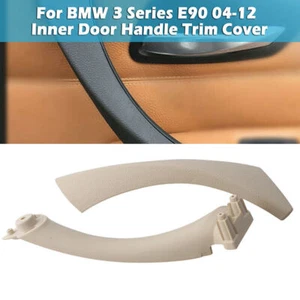 Driver Side Inner Outer Door Panel Handle Pull Trim Cover For BMW E90 328i Beige - Picture 1 of 9