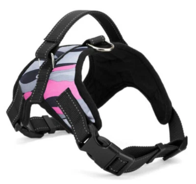 No Pull Pet Harness Adjustable Control Vest Dogs Reflective XS S M XXLPinkCamo - Image 1 of 2