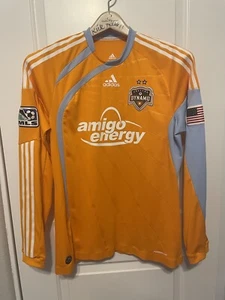 ADIDAS MLS HOUSTON DYNAMO 2008-10 AUTHENTIC ON FIELD HOME JERSEY SZ LG - Picture 1 of 10