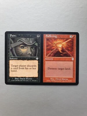 Pain/Suffering , MTG Invasion (2000). Uncommon Dual Black/Red Sorcery NM - Image 1 of 2