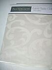 TABLECLOTH Ivory Swirl 60" X 84" (I Have Other Sizes & Colors) Cotton Blend NEW