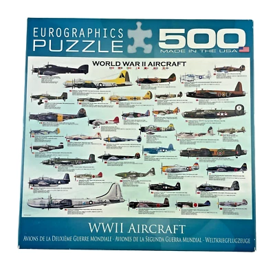 Eurographics Jigsaw Puzzle Planes World War II Aircraft 500 Pieces - Image 1 of 4