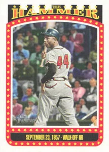 2023 Topps Heritage HN Baseball Hank Aaron #TH-3    The Hammer - Picture 1 of 2