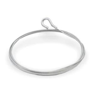Drahtseil Ø 1,2 mm, 7x7, mit Zamak-Haken, Stahl verzinkt | Länge 2000 mm - Bild 1 von 4